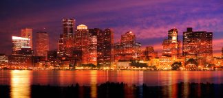 Downtown Boston Skyline Stock Image