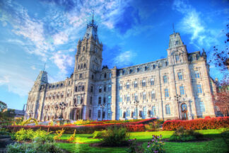 Parliament Building in Quebec City Stock Image