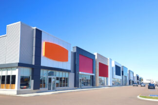 Modern Strip Mall Building - Just Creative Royalty-Free Stock Imagery at Budget Prices