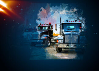 Truck Fleet Art Background - Just Creative Royalty-Free Stock Imagery at Budget Prices
