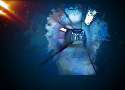 Concrete Tunnel Art Background with Copy Space - Just Creative Royalty-Free Stock Imagery at Budget Prices