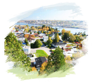Summer in Saguenay City on White Background - Just Creative Royalty-Free Stock Imagery at Budget Prices