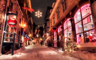 Old Quebec Shopping Alley - Just Creative Royalty-Free Stock Imagery at Budget Prices