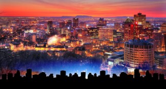 Sunrise Lights on Montreal City - Just Creative Royalty-Free Stock Imagery