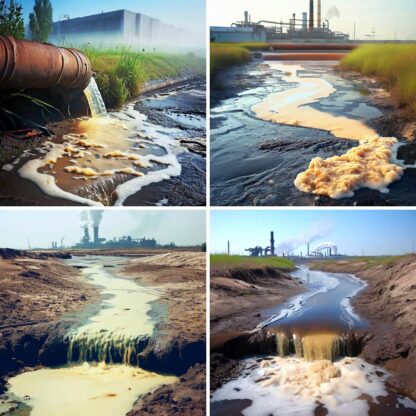 AI Industrial Wastewater Discharge Images