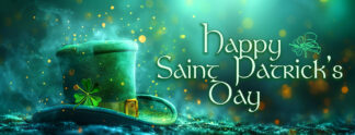 Happy Saint Patrick's Day - Irish Hat Banner